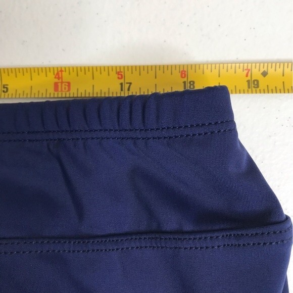 Jantzen Swim Skirt Bottom Attached Briefs Bathing Suit Navy Blue Womens Size 16W - Picture 8 of 12